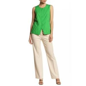 Heron Preston Green Sleeveless Button Front Vest